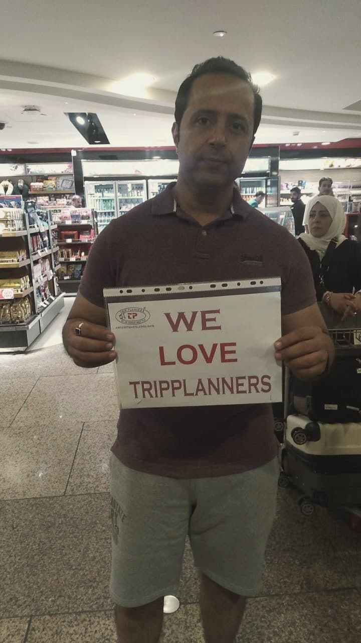 Travellers on a trip planned by TRIPPLANNERS