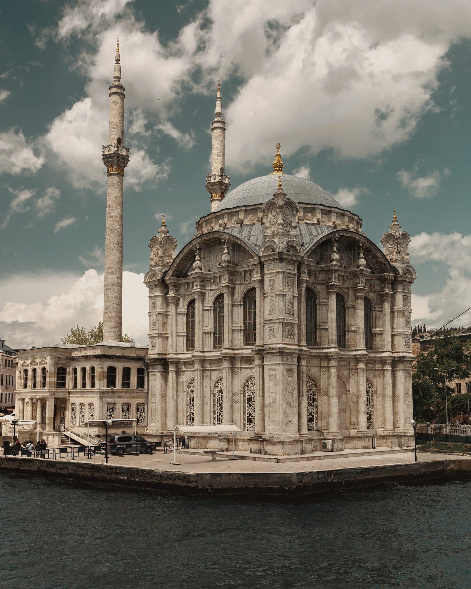 The Ortaköy Mosque on the Bosphorus waterfront in Istanbul